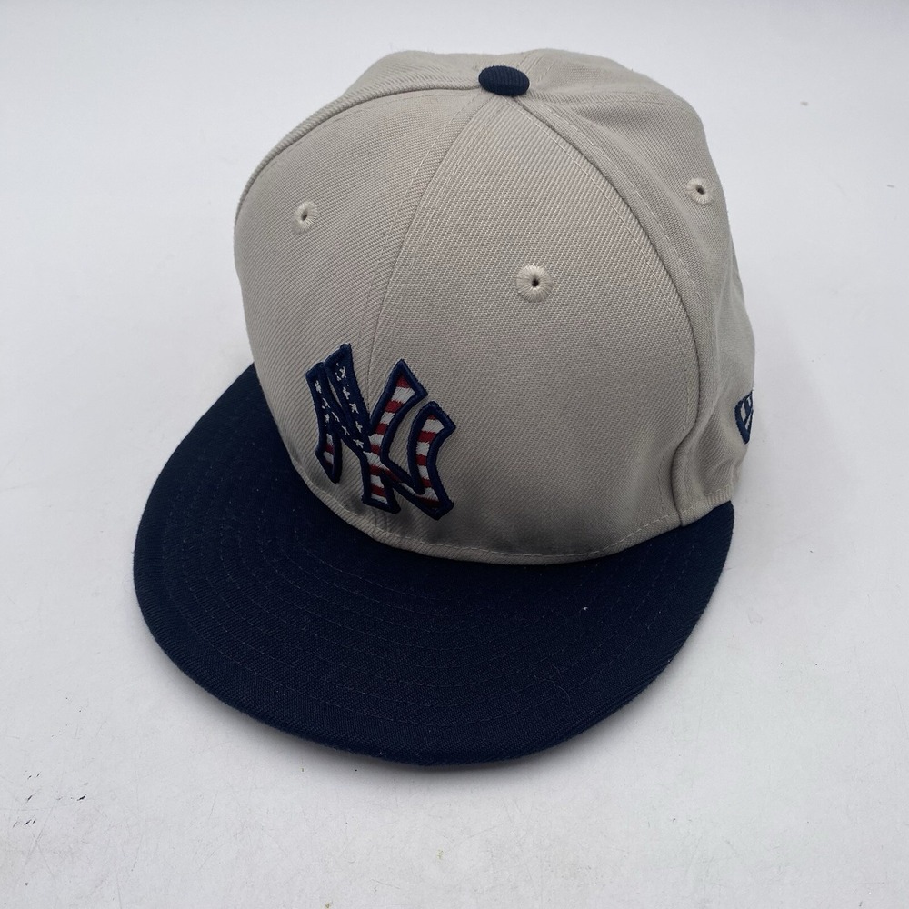 New York Yankees Stars Stripes Hat‎ New Era 59Fifty Fitted Size 7 1/8 Patriotic